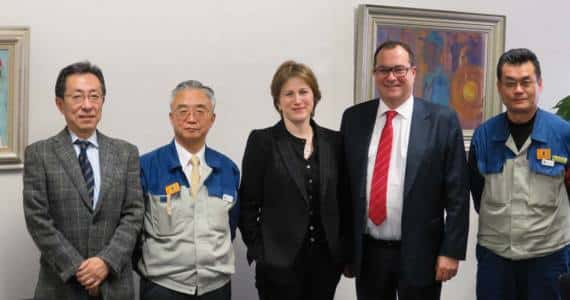 Nippon Electric Glass (NEG): Masatoshi Shiotani San - Sumio Oshita San - Valérie Chevreul - Pierre-Marie Lemer - Seiichi Osako San
