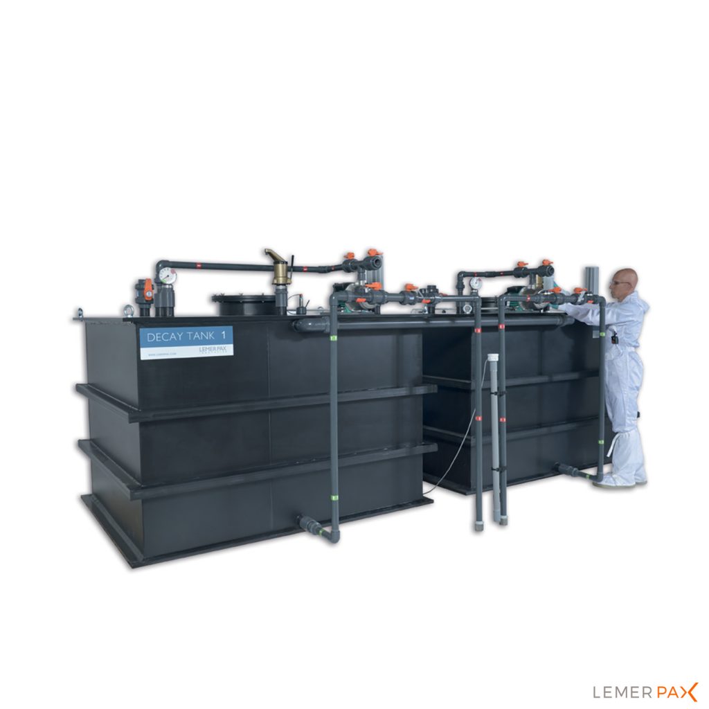 Decay tanks Radioactive waste effluents storage Lemer Pax
