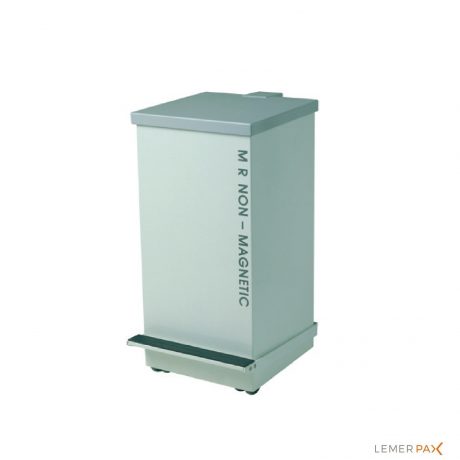 Poubelle mobile à pédale 50 L amagnétique dédiée aux salles de radiologie IRM