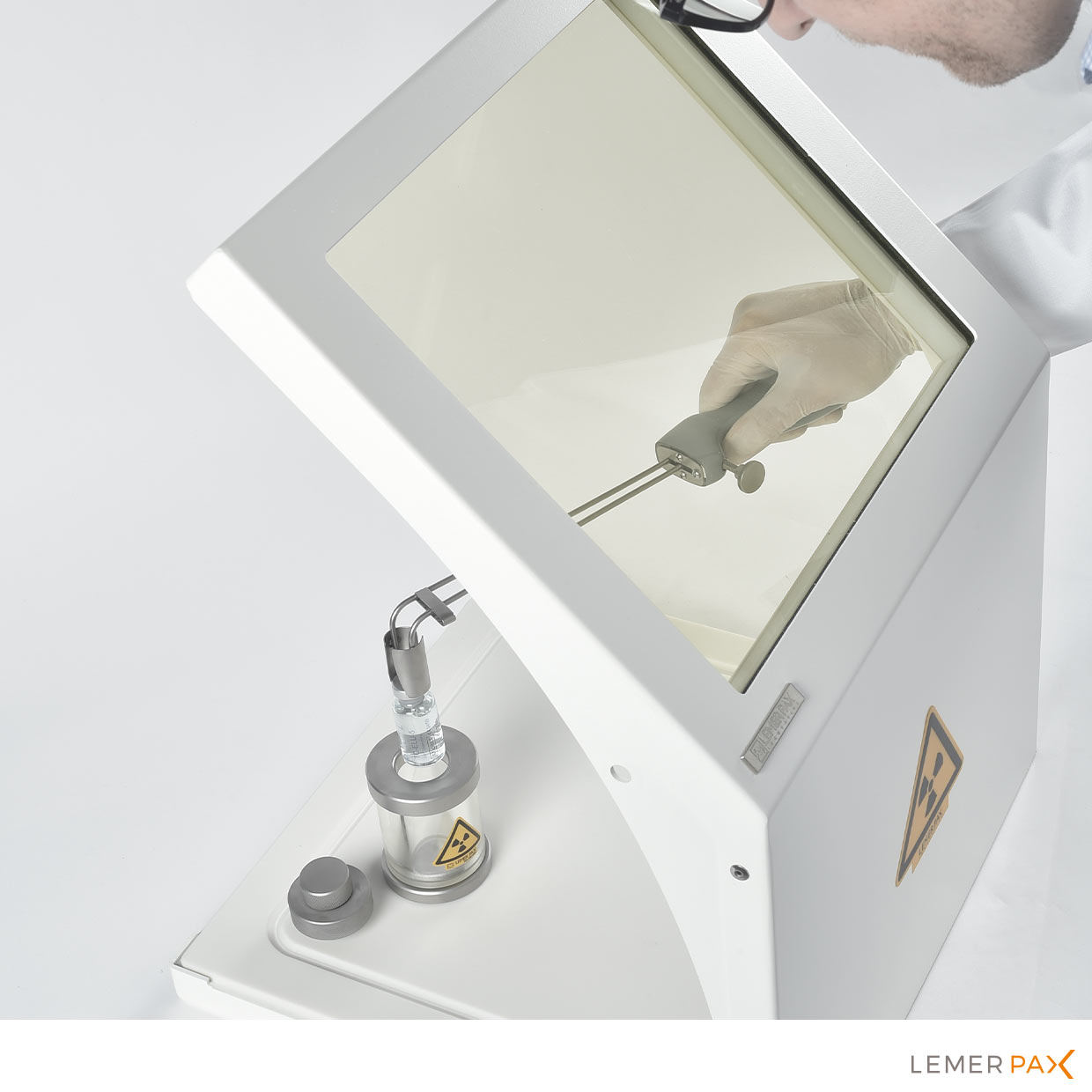 Shielded View Window Shielded inclined viewing window - Nuclear Medicine