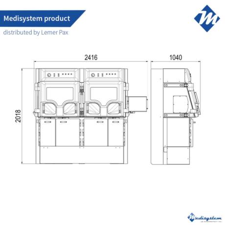 Medi 9000 4R BME hot cell - Medisystem