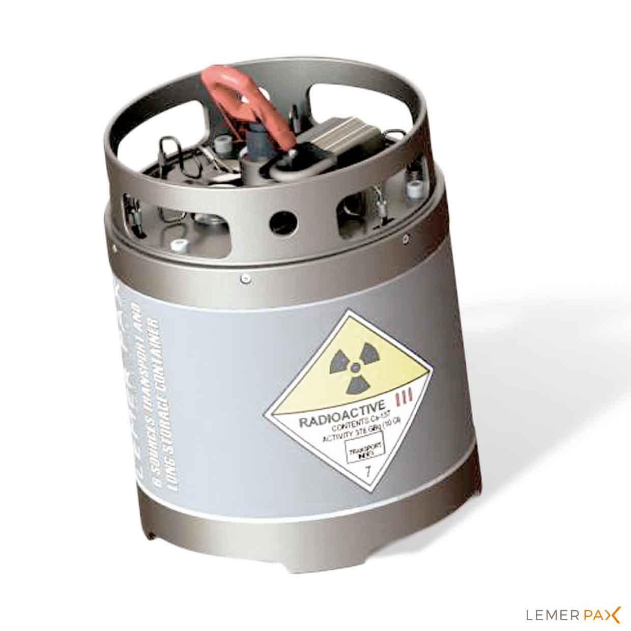 Shielded transport &amp; storage containers for radioactive sources