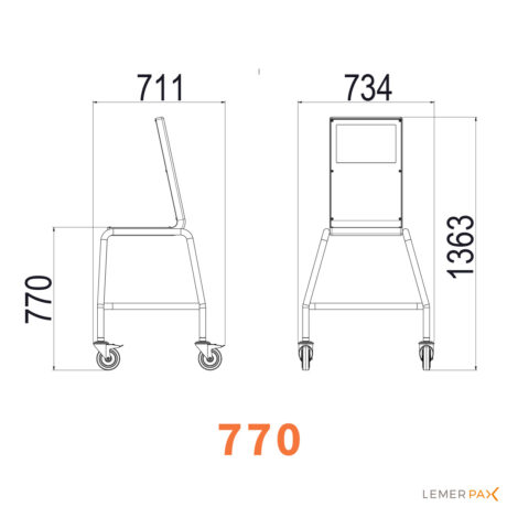 Bouclier blindé mobile 770