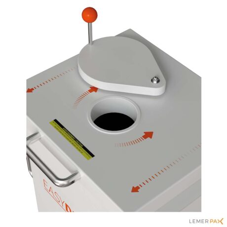 Easydrop+ shielded bin Lemerpax swivel window
