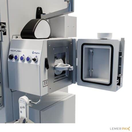 Easypharma HE Ga/Ge Compact shielded hot cell Lemer Pax airlock chamber Medyflash