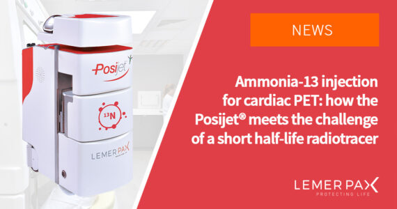 Ammonia-13 injection for cardiac PET with posijet